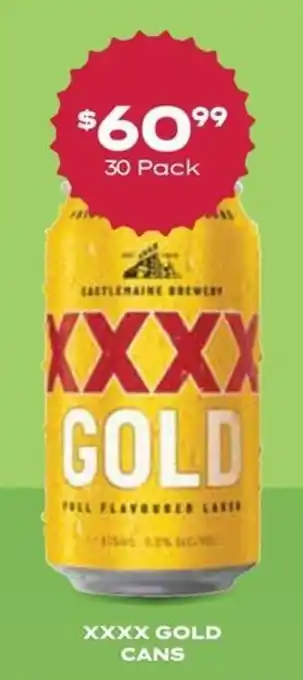 XXXX Gold Cans
