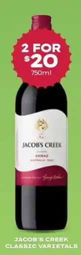Thirsty Camel Jacob's Creek Classic Varietals offer