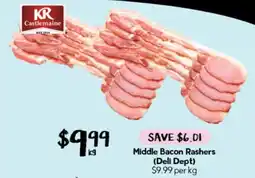Drakes KR Castlemaine Middle Bacon Rashers offer