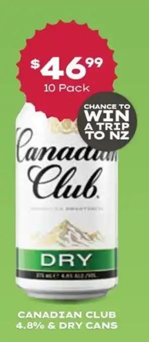 Thirsty Camel Canadian Club Dry offer