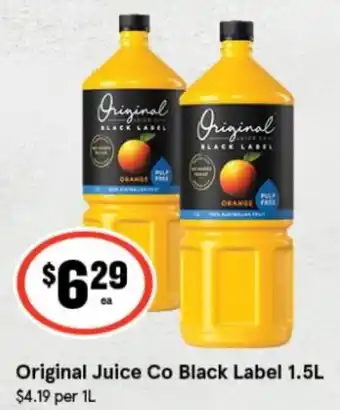 IGA Xpress Original Juice Co Black Label offer