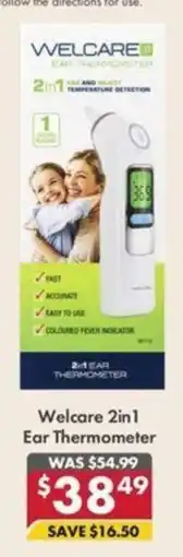 Pharmacy4Less Welcare 2in1 Ear Thermometer offer