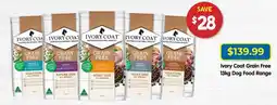 PetO Ivory Coat Grain Free 13kg Dog Food Range offer