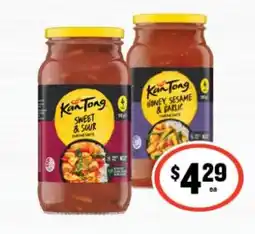 IGA Xpress Kan Tong Sweet & Sour Cooking Sauce offer