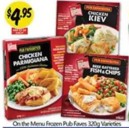 NQR On the Menu Frozen Pub Faves offer
