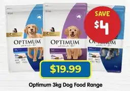 PetO Optimum 3kg Dog Food Range offer