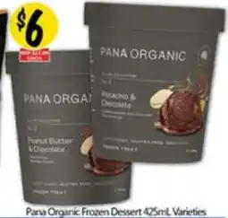 NQR Pana Organic Frozen Dessert offer