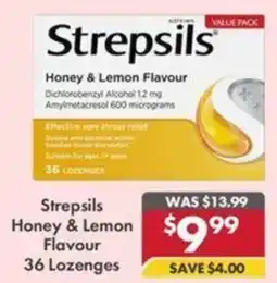 Pharmacy4Less Strepsils Honey & Lemon Flavour offer
