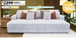 ComfortStyle Furniture & Bedding Mellow Double-Chaise Lounge offer