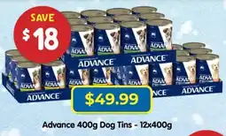 PetO Advance 400g Dog Tins offer