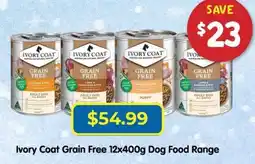 PetO Ivory Coat Grain Free Dog Food Range offer