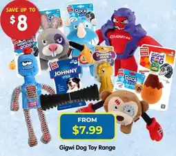 PetO Gigwi Dog Toy Range offer