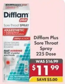 Pharmacy4Less Difflam Plus Sore Throat Spray offer