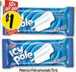 NQR Peters Icy Pole Lemonade offer
