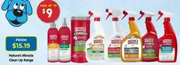 PetO Nature's Miracle Clean Up Range offer