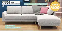 ComfortStyle Furniture & Bedding Allie 3 Seater Chaise Lounge offer