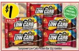 NQR Sunpower Low Carb Protein Bar Varieties offer