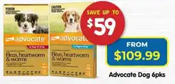 PetO Advocate Dog 6pks offer