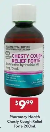 Pharmacy4Less Pharmacy Health Chesty Cough Relief Forte offer