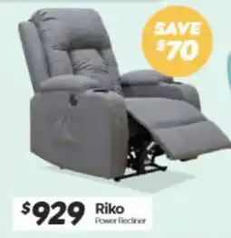 ComfortStyle Furniture & Bedding Riko Power Recliner offer