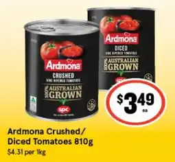 IGA Xpress Ardmona Crushed/Diced Tomatoes offer