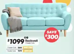 ComfortStyle Furniture & Bedding Rockwell 3 Seater Sofa offer
