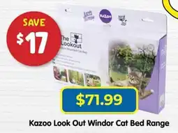 PetO Kazoo Look Out Windsor Cat Bed Range offer