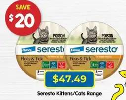PetO Elanco seresto Fleas & Tick for Kittens and Cats offer