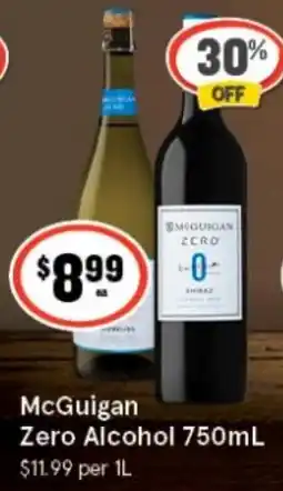 IGA Xpress McGuigan Zero Alcohol offer