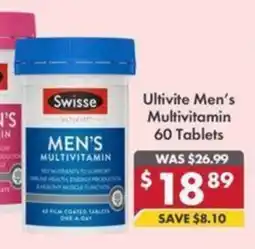 Pharmacy4Less Swisse Ultivite Men's Multivitamin offer