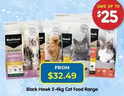 PetO Black Hawk 2-4kg Cat Food Range offer