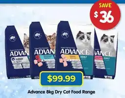 PetO Advance 8kg Dry Cat Food Range offer