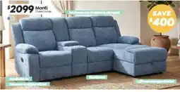 ComfortStyle Furniture & Bedding Monti Chaise Lounge offer