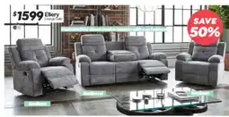 ComfortStyle Furniture & Bedding Ellery Lounge Suite offer