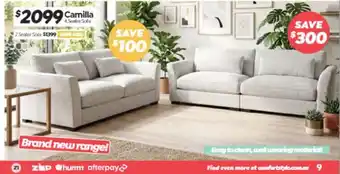 ComfortStyle Furniture & Bedding Camilla 4 Seater Sofa offer