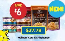 PetO Wellness Core 12x79g Range offer