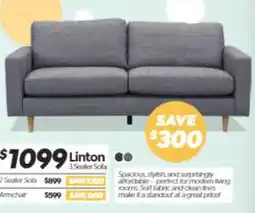 ComfortStyle Furniture & Bedding Linton 3 Seater Sofa offer