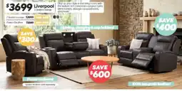 ComfortStyle Furniture & Bedding Liverpool 3 Seater Lounge offer