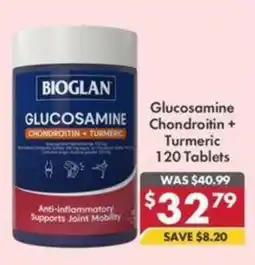 Pharmacy4Less Bioglan Glucosamine Chondroitin + Turmeric offer