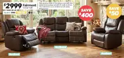 ComfortStyle Furniture & Bedding Fairmont Lounge Suite offer