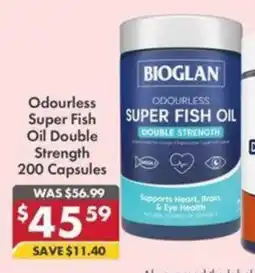 Pharmacy4Less Bioglan Odourless Super Fish Oil offer