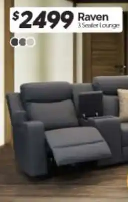 ComfortStyle Furniture & Bedding Raven 3 Seater Lounge offer
