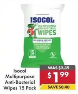 Pharmacy4Less Isocol Multipurpose Anti-Bacterial Wipes offer