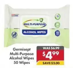 Pharmacy4Less Germisept Multi-Purpose Alcohol Wipes offer