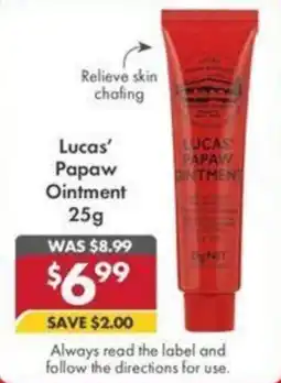 Pharmacy4Less Lucas' Papaw Ointment offer