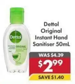 Pharmacy4Less Dettol Original Instant Hand Sanitiser offer