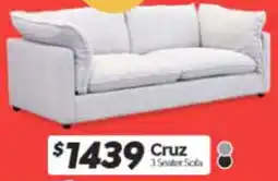 ComfortStyle Furniture & Bedding Cruz 3 Seater Sofa offer