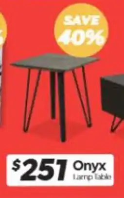 ComfortStyle Furniture & Bedding Onyx Lamp Table offer
