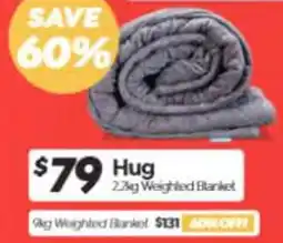 ComfortStyle Furniture & Bedding Hug Weighted Blanket offer