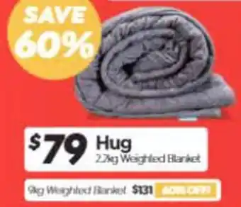 ComfortStyle Furniture & Bedding Hug Weighted Blanket offer